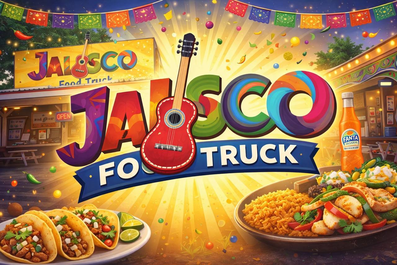 Jalisco Food Truck festive artwork Bastrop TX